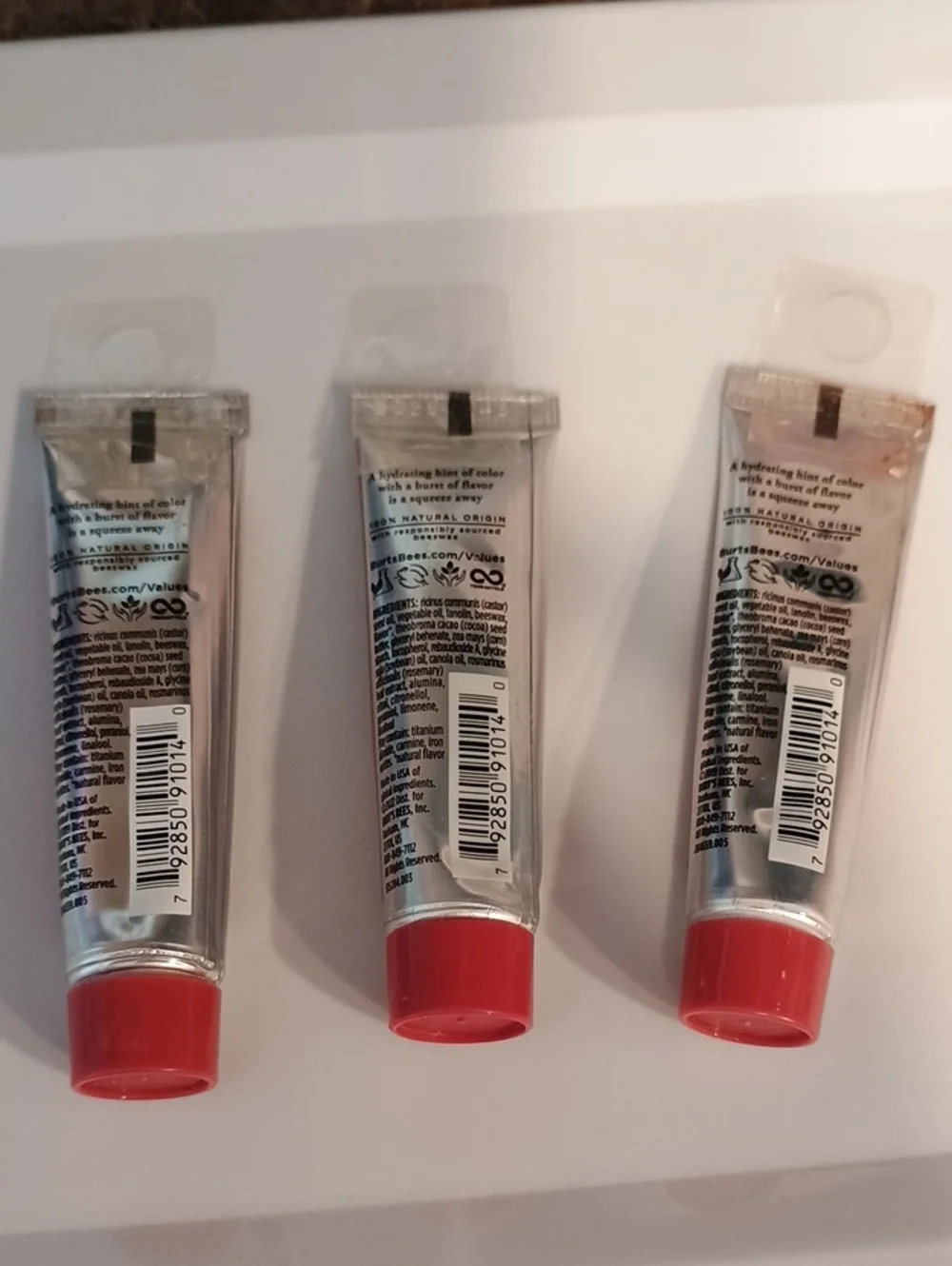 3 x Burt's Bees Squeezy Tinted Balm Berry Sorbet